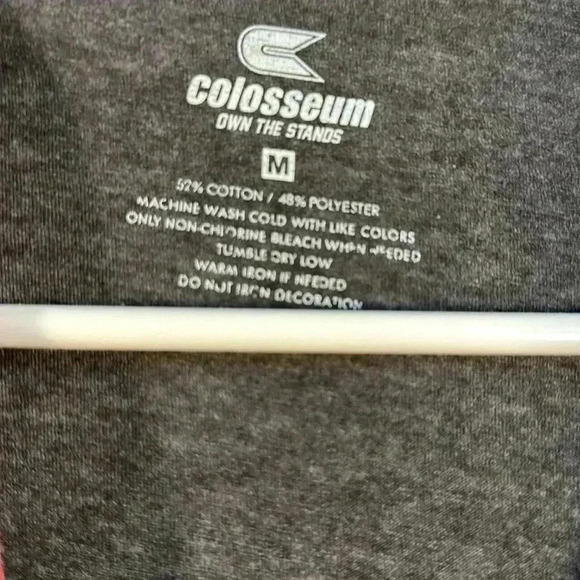 Men's Colosseum Heathered Charcoal/Crimson Alabama Crimson Tide Raglan T-Shirt - Picture 2 of 3